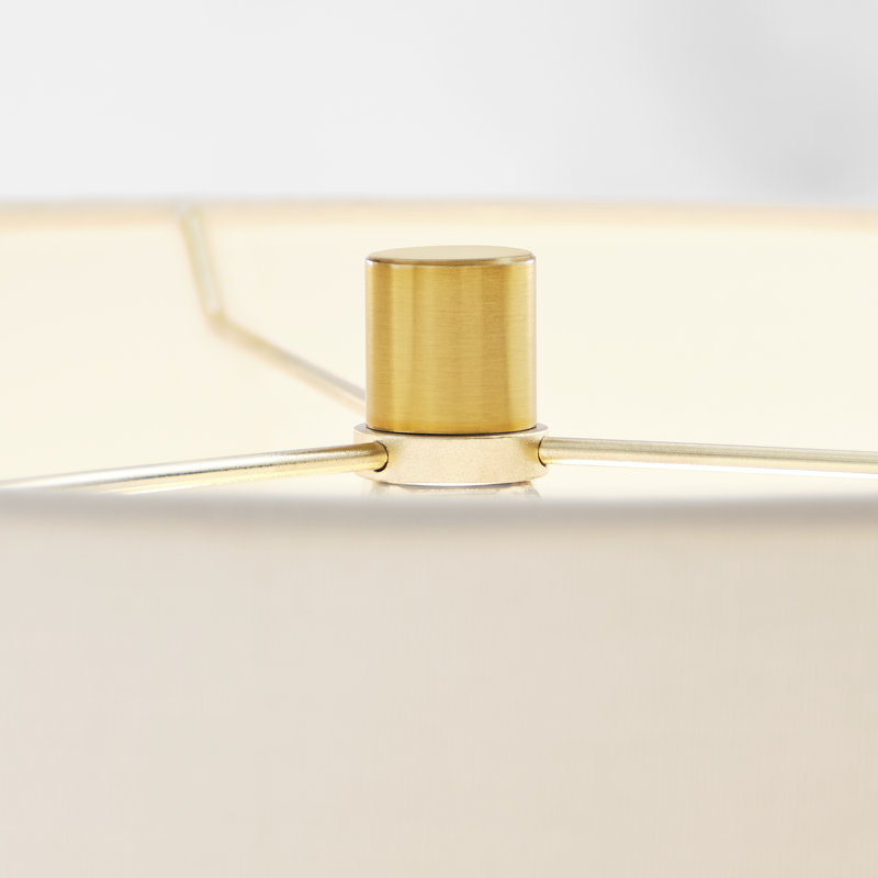 Fanny Table Lamp, 22.63" H x 15" W x 15" D, Rough Black Ceramic