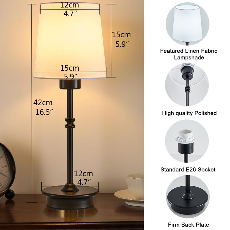 Dimmable Table Lamps, Black