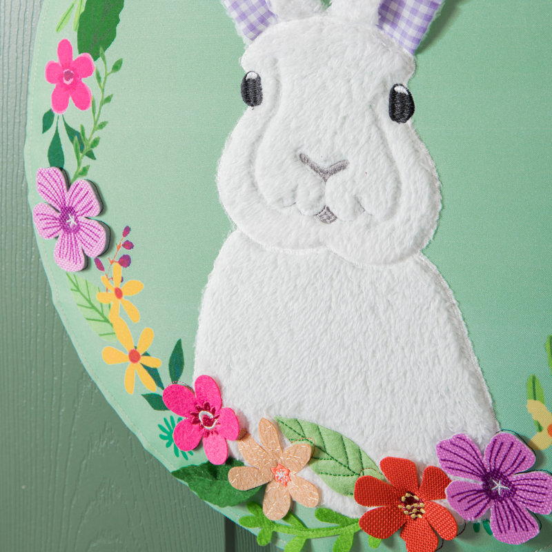 Décoration pour porte de lapin Akito Gingham