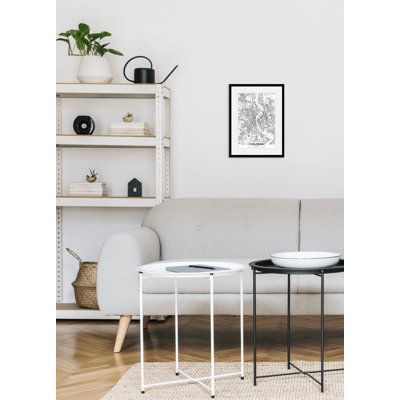 Cologne Map - Single Picture Frame Print