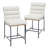 Mutsuo Upholstered Faux Leather Counter Stool with Metal Frame Chic Arm-less Counter Height Bar Stool for Coffee Bar/Kitchen Island-189656403
