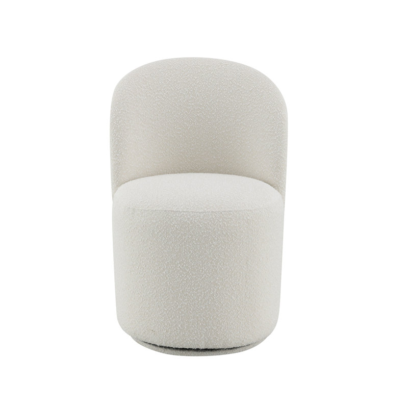 Chaise d'appoint Beige Boucle (ensemble de 2)