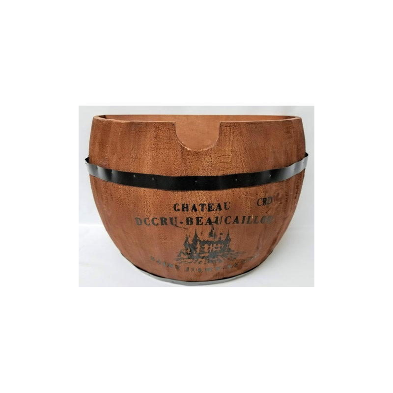 Boîte en bois manufacturé demi-lune
