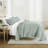 Quilt Set- Lightweight - All Season Quilted Coverlet - Tossed Ferns-105628162-105628159