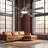 72" Industrial 8-Blade Indoor/Outdoor Ceiling Fan with Dimmable LED Light and Remote