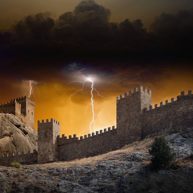 Old Fortress by Ig0rZh - Wrapped Canvas Print, 91cm H x 91cm W