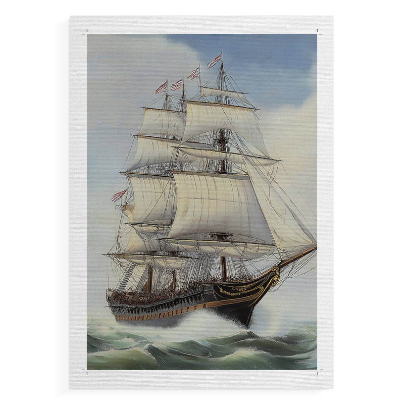 NAUTICAL Series Lxxix - Impression sur toile seulement - non encadrée, H 18 po x l 12 po