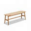 Banc de salle à manger en bois de chêne naturel tissé-1053372280