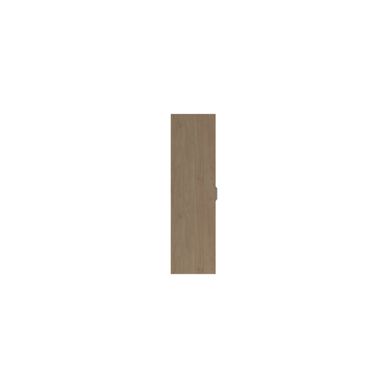 Zakariyah 3 Door Manufactured Wood Wardrobe, Oak