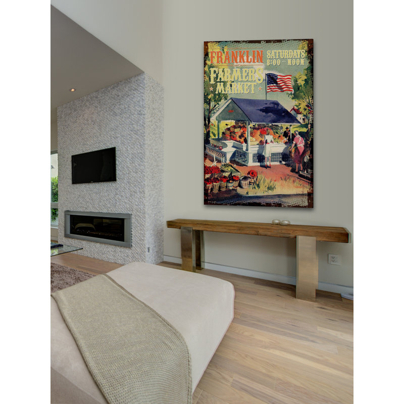 « farm fraîche », reproduction d’art sur toile tendue, H 36 po x l 24 po