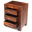 Kimberly 50cm W Solid Wood Bedside Table