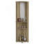 Armoire de coin Rialto, trois tablettes, finition Macadamia