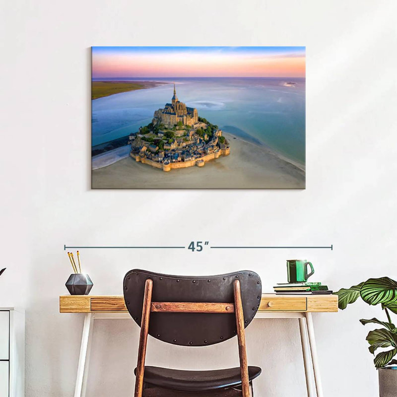 Adella Mont St.-Michel, France, Normandie, H 24 po x l 36 po