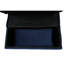 Banc de rangement moderne avec housse de siège en velours bleu foncé - lit escamotable et base en bois massif pour compartiment de revêtement de soutien caché
