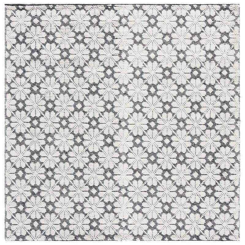 Martha Stewart Hand Woven Wool Rug, Square 6'
