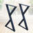 Curtsinger Modern Wrought Iron Triangle Table Legs-982901512