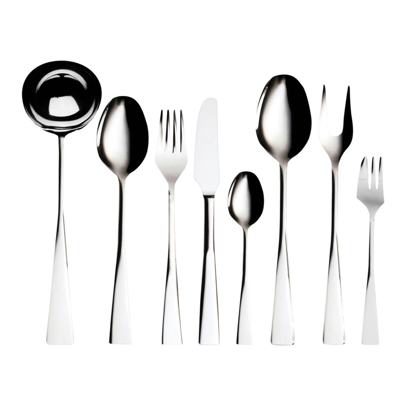 Italia Flatware Set - 63 Pieces - Ice, Silver