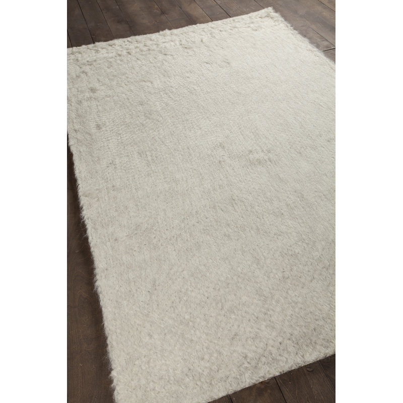 Tapis à poil long contemporain tissé à la main Aveda, Rectangle 7 pi 9 po x 10 pi 6 po