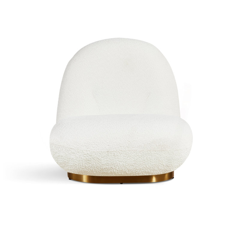 Méridienne Leif White Plush Glam