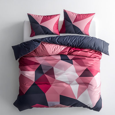 Housse de couette géométrique moderne