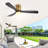 52 Inch Low Profile Ceiling Fan With Remote Control 3 Solid Wood Blades,52 Inches Suitable For Indoor And Outdoor-318634633-318634636