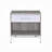 Nightstand With 1 Drawer And Open Shelf, Bed Side Table With Metal Base