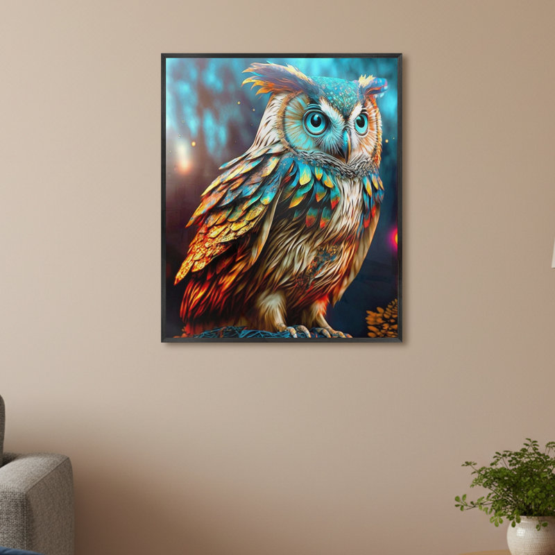 Single Picture Frame LED Illuminated Wall Art Wall Art on Glass / Aluminium, 60cm H x 50cm W