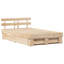 Bed Frame with Headboard Solid Pine Wood-1608597481-1608597480