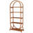 Versatile Display Rack,5-Tier Bookshelf,Compact Arched Bookcase