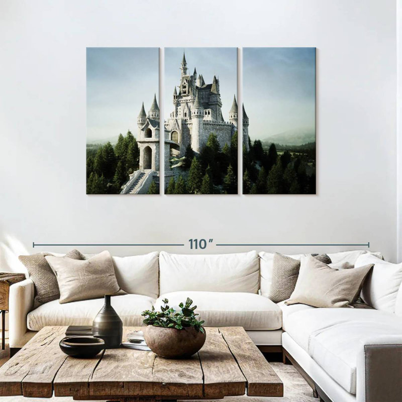 Château de conte de fées Lilie, H 48 po x l 74 po