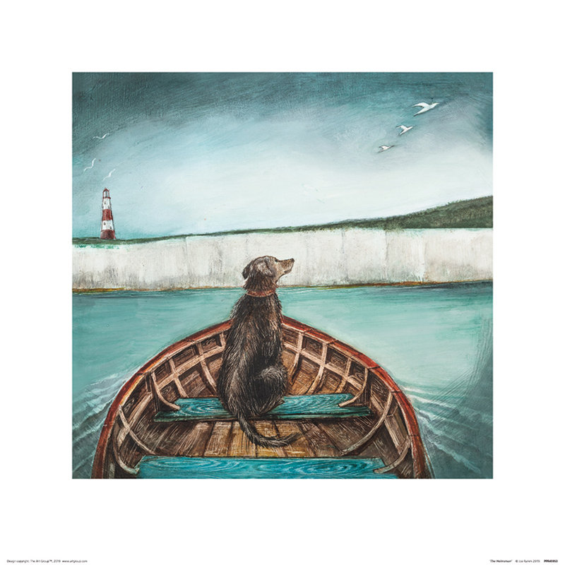 The Helmsman by Joe Ramm - No Frame Painting, 40 cm H x 40 cm W
