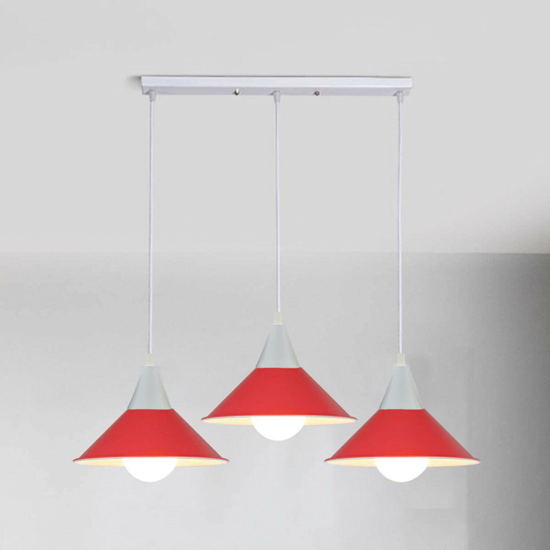 Whiting 3 - Light Kitchen Island Pendant, Red