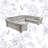 Huskins Velvet U-Shaped Sectional Symmetrical-1398463796