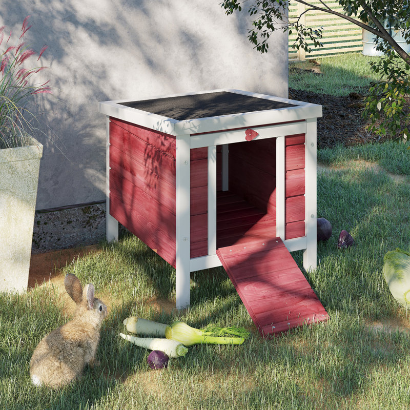 Cage à lapin de style rustique résistante aux intempéries pour animaux de compagnie