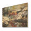 Golden Pathway Golden Ant I - Art mural sur bois de pin naturel-101401708