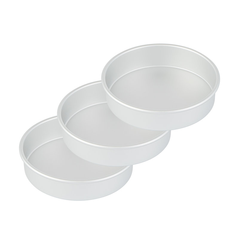 Moule à gâteau en aluminium de 8 po x 2 po pour salle de cuisson Met Lux, H 2 po x l 8 po x P 8 po