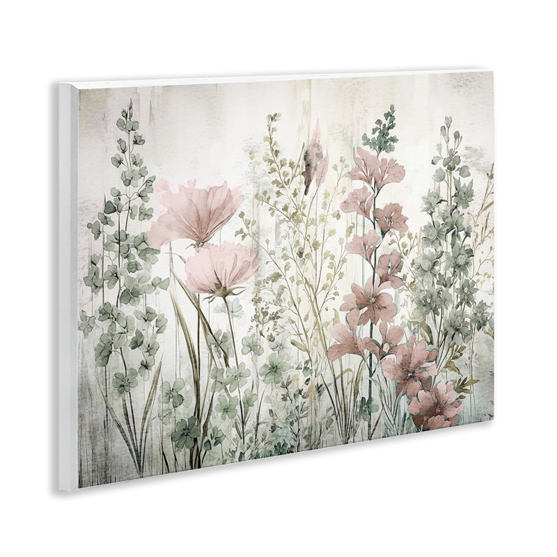 "Blush Wildflower", art mural par Sasha