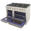 KUCHT Professional 48 po 6,7 pi cu Cuisinière au gaz naturel deux fours - une convection - en acier inoxydable avec brûleurs True Simmer-97805576-97805577