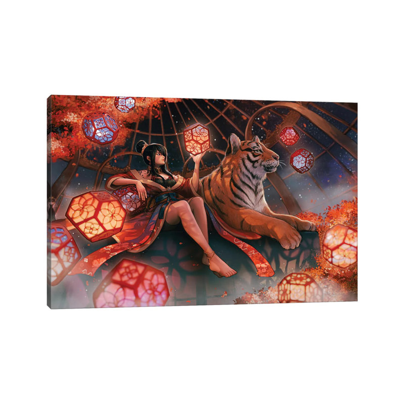 Weather Goddess by Ivy Dolamore - Gallery-Wrapped Canvas Giclée on Canvas, Wrapped Canvas, 20.32 cm H x 30.48 cm W