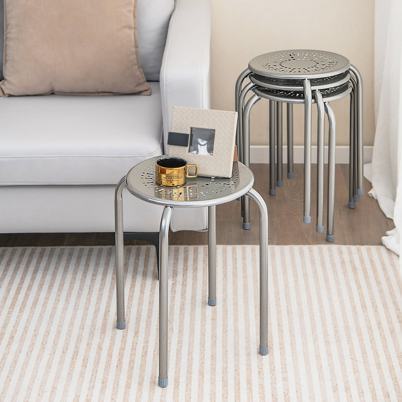 Brander Steel Accent Stool
