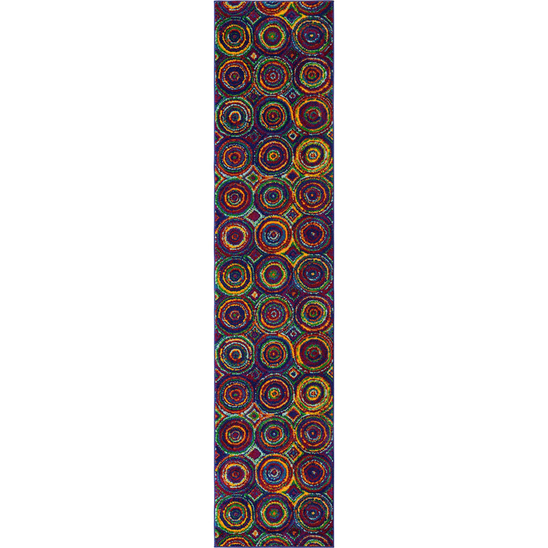 Malaija Geometric Indoor Rug, Runner 2'7" x 12'