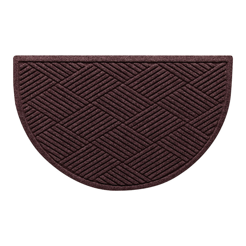 Paillasson Waterhog, Bordeaux, Demi-ovale 24 po x 39 po