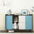 Modern Coffee Bar Cabinet Sideboard Buffet Cabinet With Door, 2 Drawers & 2 Open Storage Comparment-1870815177-1849034099