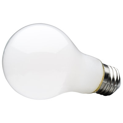 8 W 8,6 W A19 DEL à base moyenne en verre givré 120 Volt