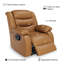 Fauteuil inclinable manuel de 37 po de largeur, fauteuil inclinable moderne en tissu avec accoudoirs et dossier-1011845510