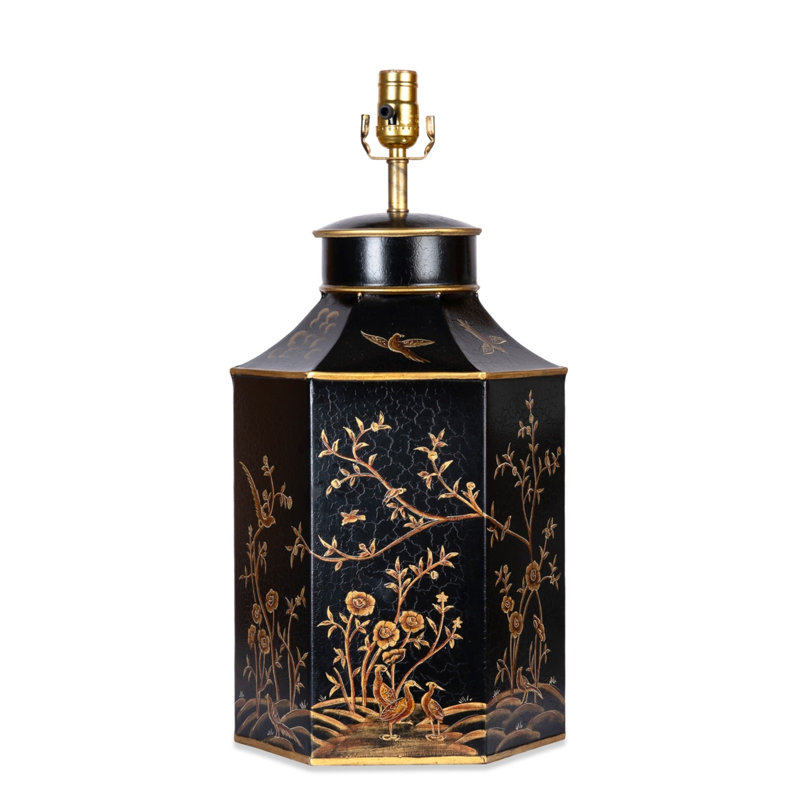 Cantle Lamp Base Table Lamp, Black/Gold