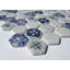 1.5" x 1.5" Glass Honeycomb Mosaic Tile