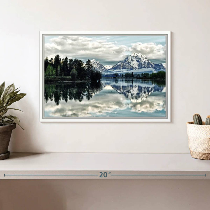 Jackson Hole, Cadre flottant blanc, 13 po x 9 po