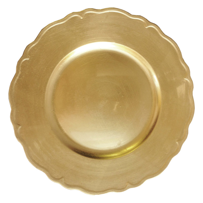 13" Charger Plate, Gold