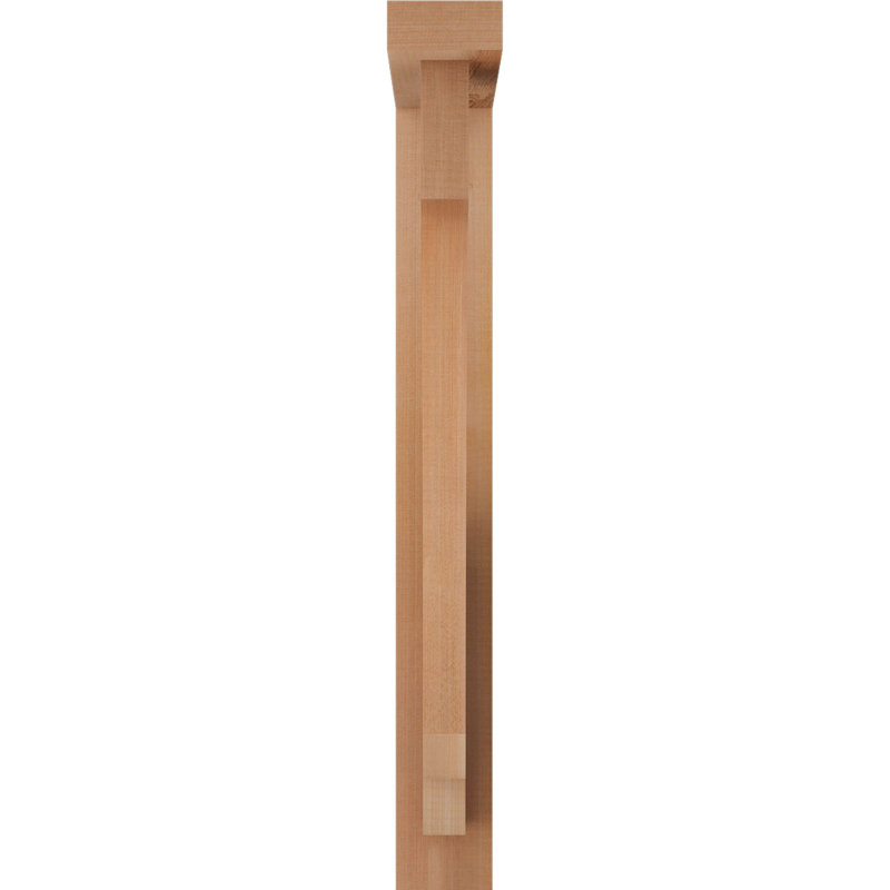 Support de bloc impérial avec entretoise décalée, 30 po x 18 po, Cèdre rouge occidental de l 3 1/2 po (lisse)